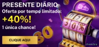 Bônus boas-vindas chanelpg R$100